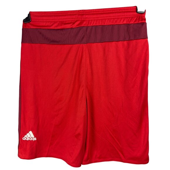 Adidas FC Bayern Munich Soccer Football Shorts Men L Red Trefoil - Picture 2 of 10